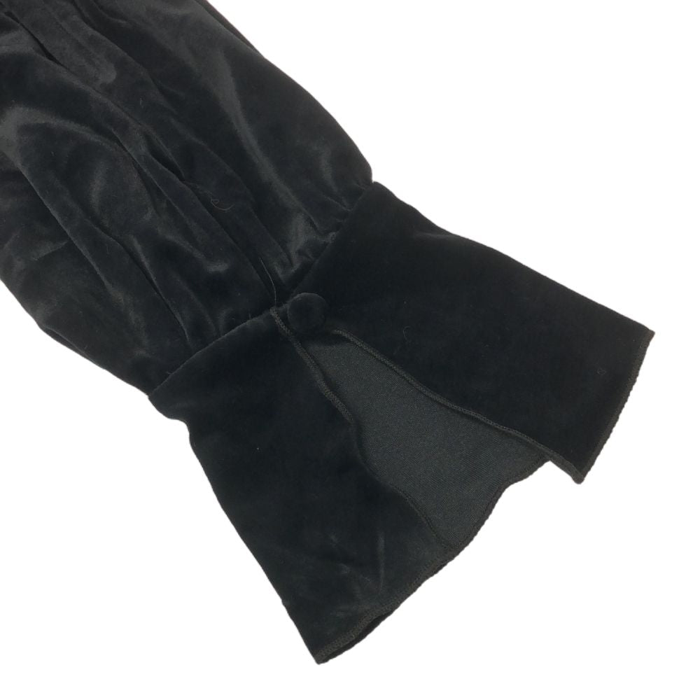 SNIDEL スナイデル 長袖 ベロア 膝丈ワンピース 1 ブラック SWFO225041 レディース