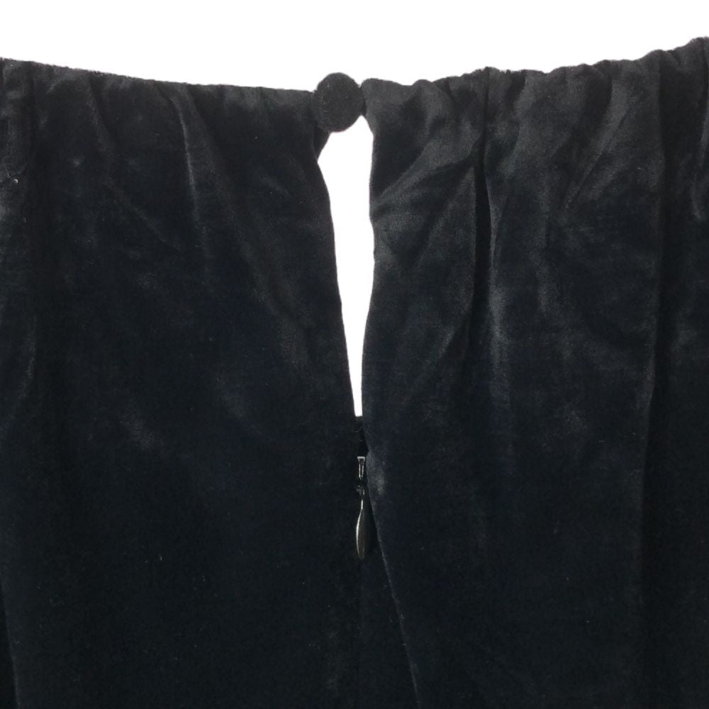 SNIDEL スナイデル 長袖 ベロア 膝丈ワンピース 1 ブラック SWFO225041 レディース