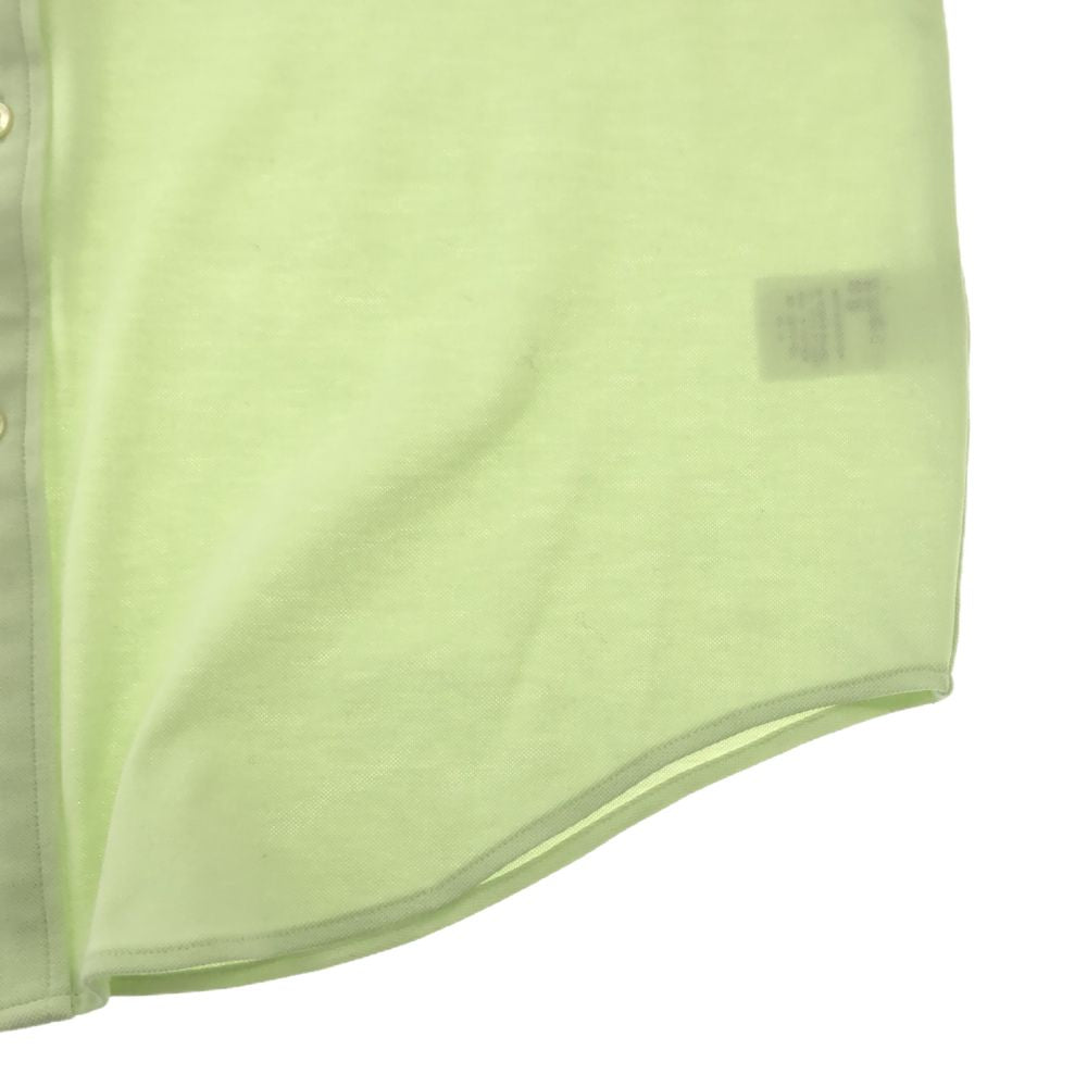 ラコステ 長袖 ボタンダウンシャツ M/L グリーン系 LACOSTE 鹿の子地 メンズ