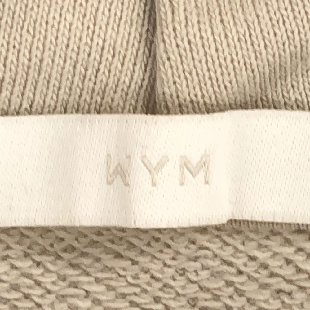 WYM LIDNM ウィムバイリドム 長袖 スウェットパーカー L ベージュ プルオーバー トレーナー メンズ