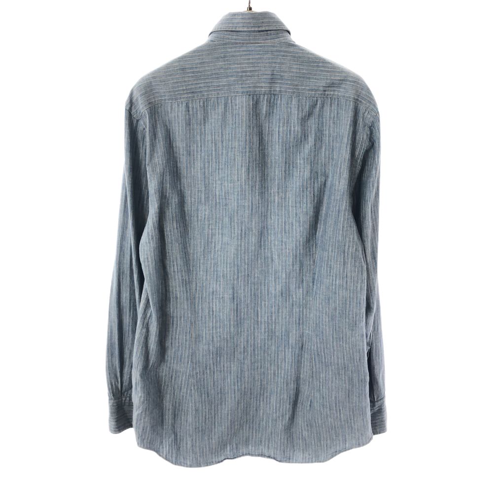 サルヴァトーレピッコロ ストライプ 長袖 シャツ 15/38 ブルー系 Salvatore Piccolo メンズ