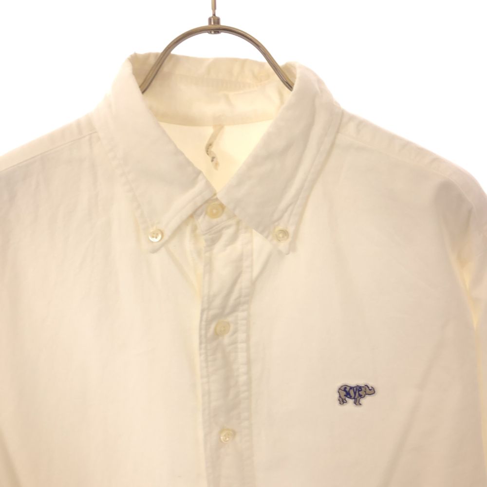 サイベーシックス 日本製 長袖 ボタンダウンシャツ 38 ホワイト SCYE BASICS メンズ