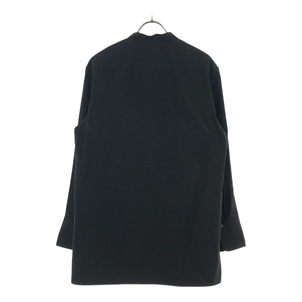 ユニクロ プラスジェイ 長袖 バンドカラーシャツ L ブラック UNIQLO #NAME? レディース