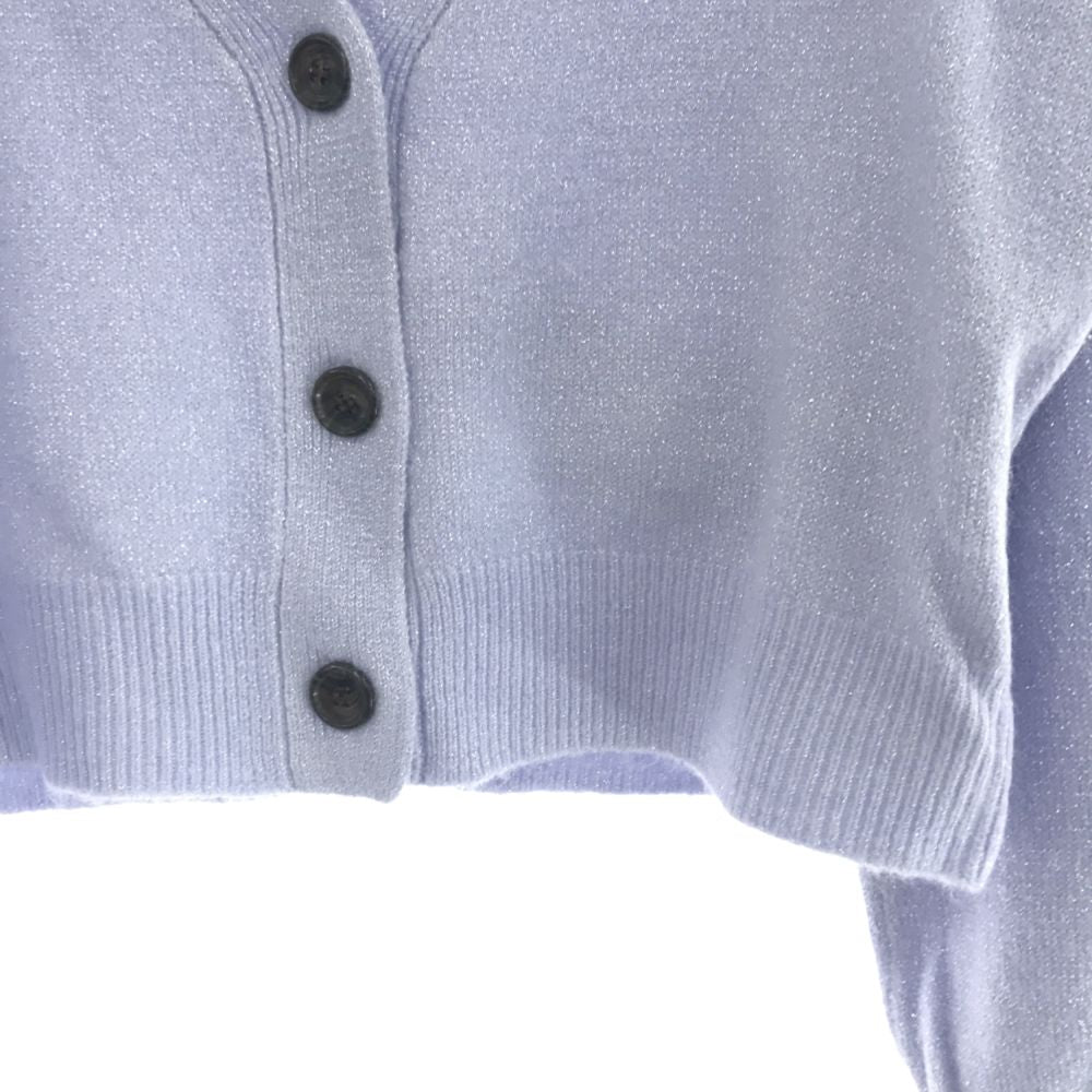 未使用 Lily Brown リリーブラウン 長袖 ニット カーディガン F パープル系 LFKB225236 レディース