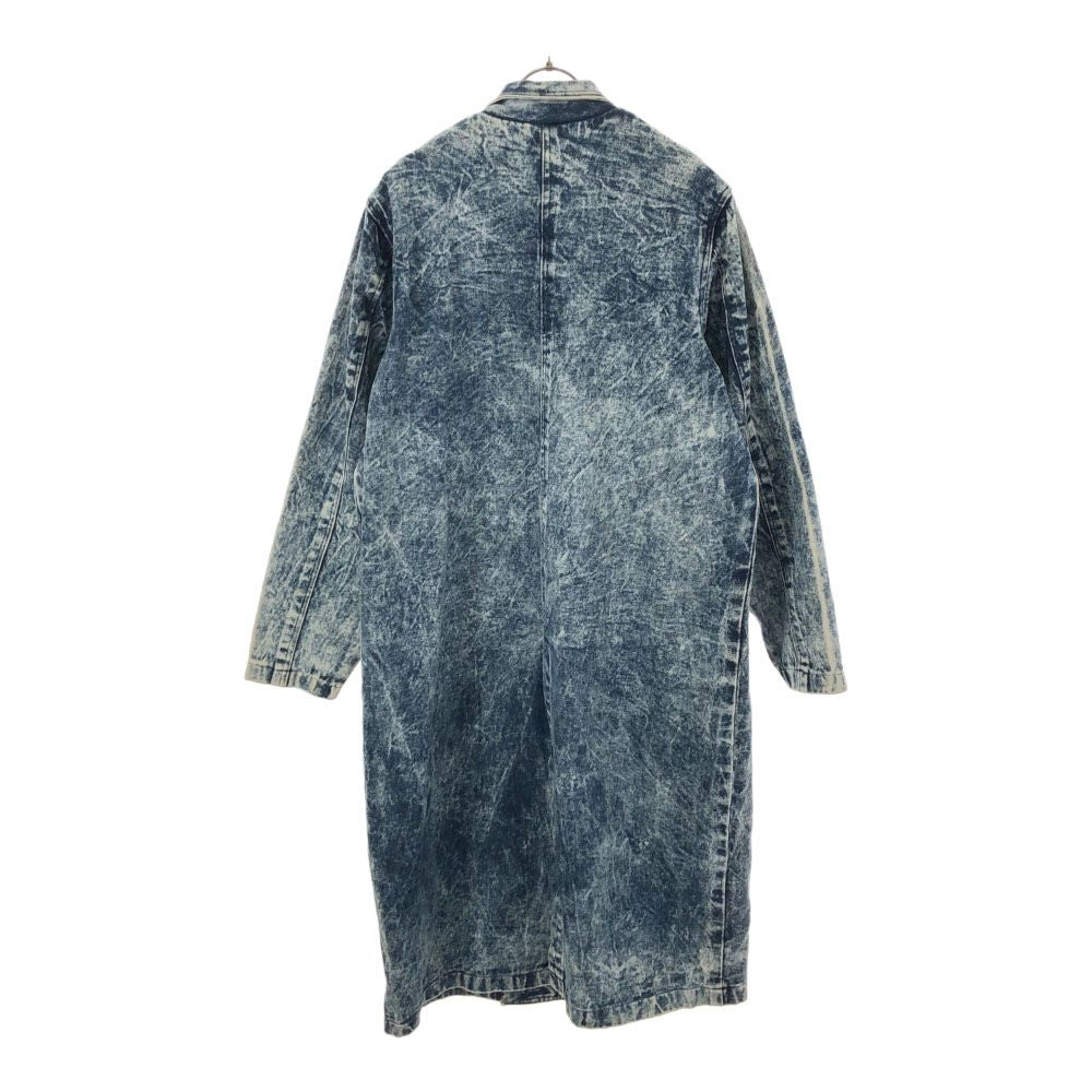 JORDA FASHION ジョーダ ファッション ペイント加工 長袖 デニムコート L ブルー系 レディース