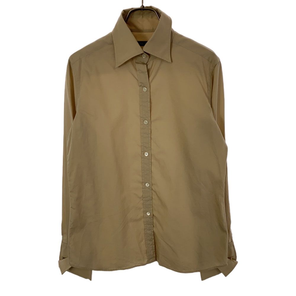 ラルフローレン 日本製 長袖 コットンシャツ 11 ベージュ RALPH LAUREN レディース