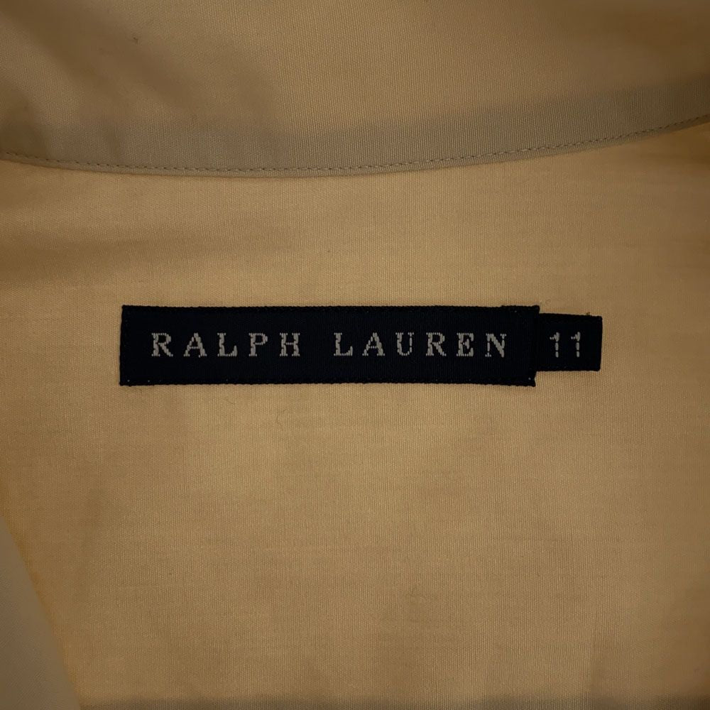 ラルフローレン 日本製 長袖 コットンシャツ 11 ベージュ RALPH LAUREN レディース