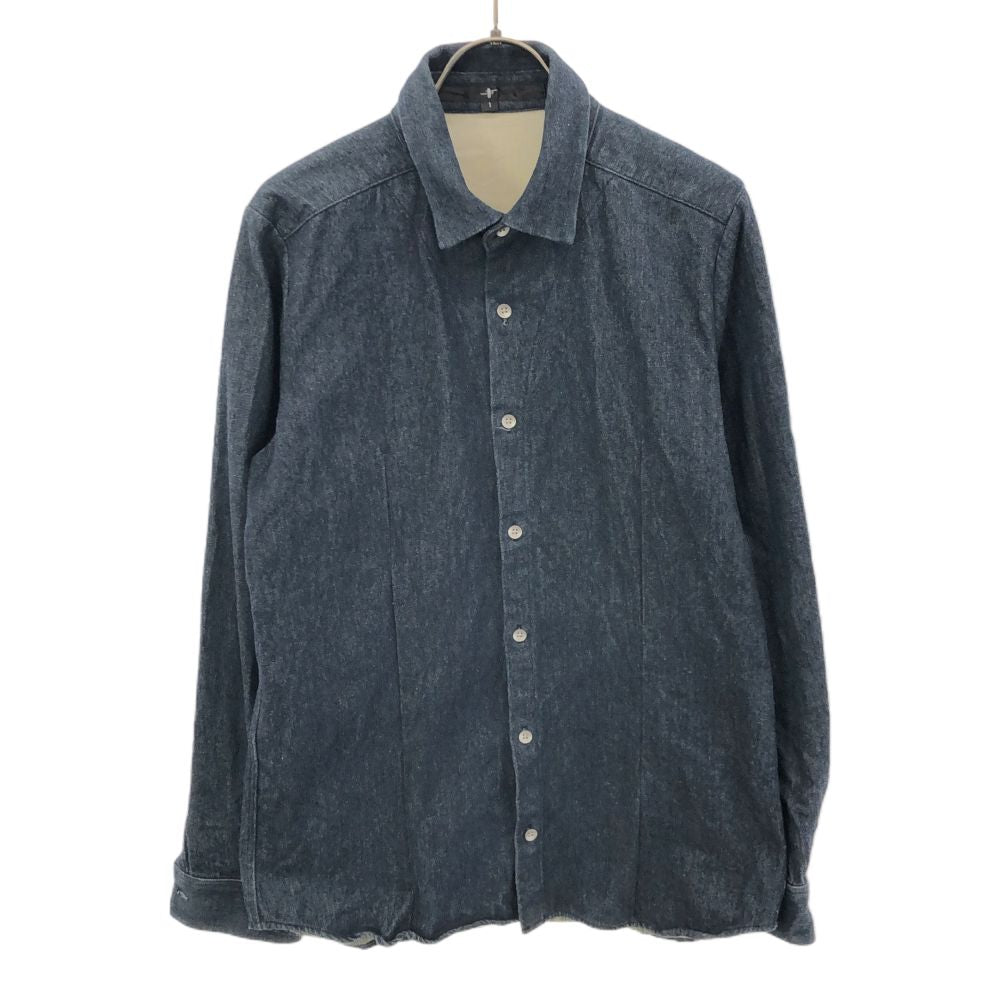 NO ID ノーアイディー 長袖 しわ加工 デニムシャツ 1 メンズ