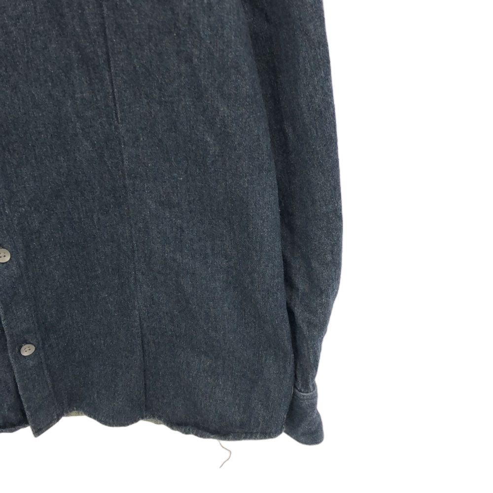 NO ID ノーアイディー 長袖 しわ加工 デニムシャツ 1 メンズ