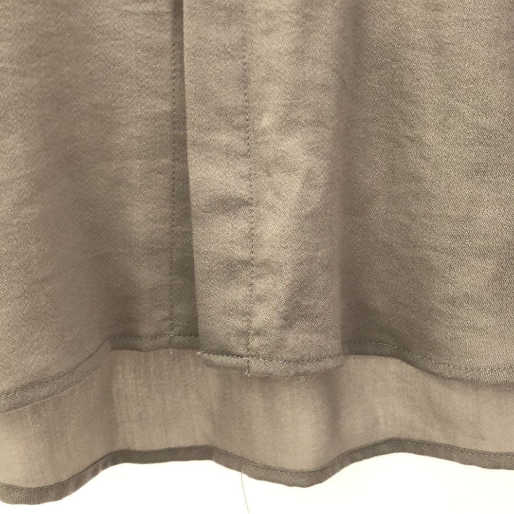 ノーアイディーブラック 長袖 ピンタック シャツ 1 グレー NO ID. BLACK 切替 メンズ