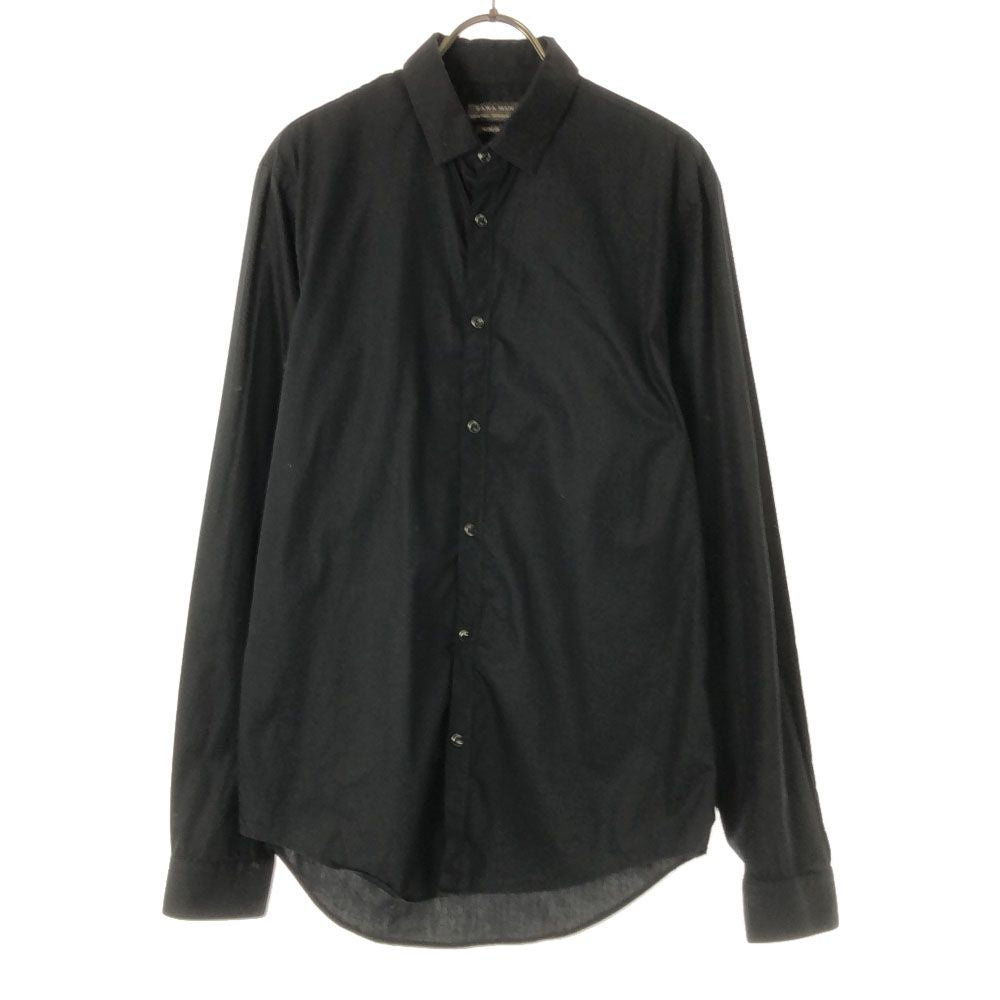 ザラマン 長袖 シャツ M ブラック ZARA MAN メンズ