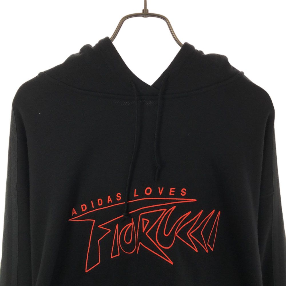 アディダス 長袖 ショート丈 スウェットパーカー OT ブラック adidas レディース