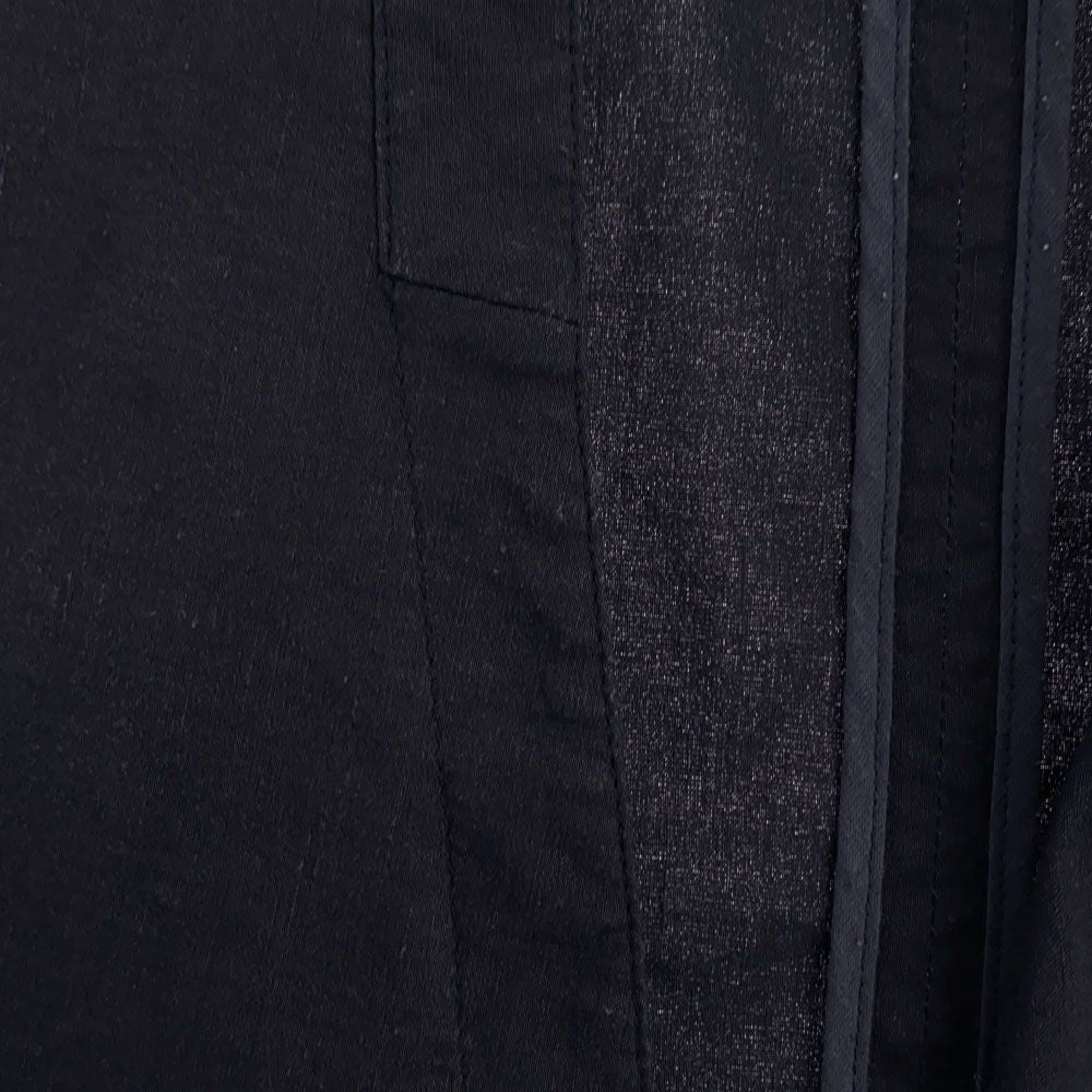 theory セオリー リネンブレンド 長袖 ノーカラージャケット 2 ネイビー レディース