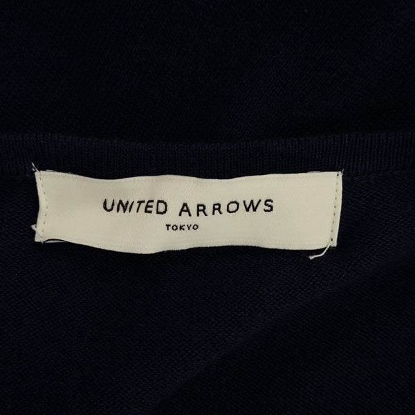 ユナイテッドアローズトウキョウ ノースリーブ Vネック ロングワンピース ネイビー UNITED ARROWS TOKYO レディース