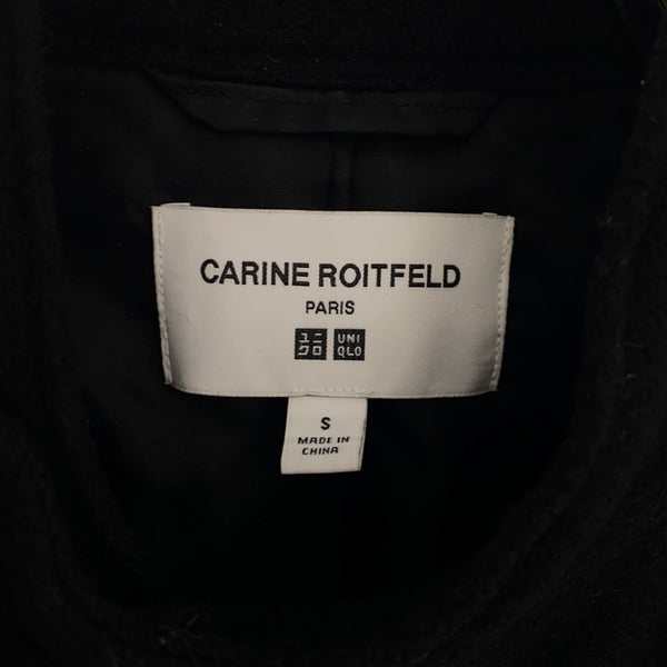 ユニクロ カリーヌ・ロワトフェルド ウールブレンド 長袖 ジャケット S ブラック UNIQLO CARINEROITFELD レディース