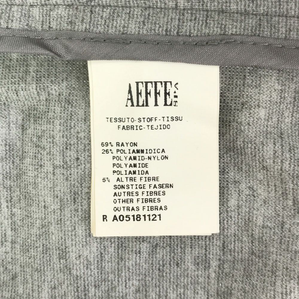 MOSCHINO モスキーノ ノーカラージャケット 6 グレー バイカラー リボン レディース