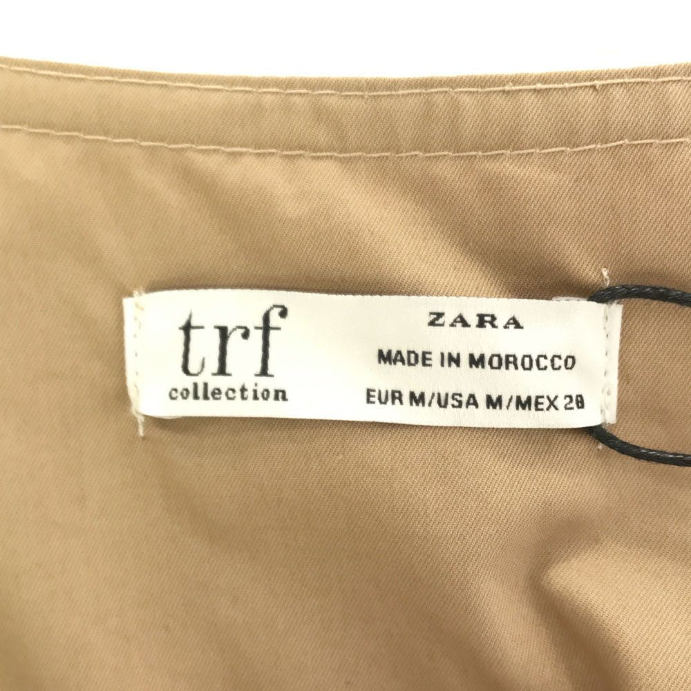 ティーアルエフコレクション ザラ 未使用 7分袖 ロングワンピース M ベージュ系 trf collection ZARA タグ付き ZARA レディース