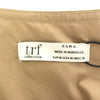 ティーアルエフコレクション ザラ 未使用 7分袖 ロングワンピース M ベージュ系 trf collection ZARA タグ付き ZARA レディース