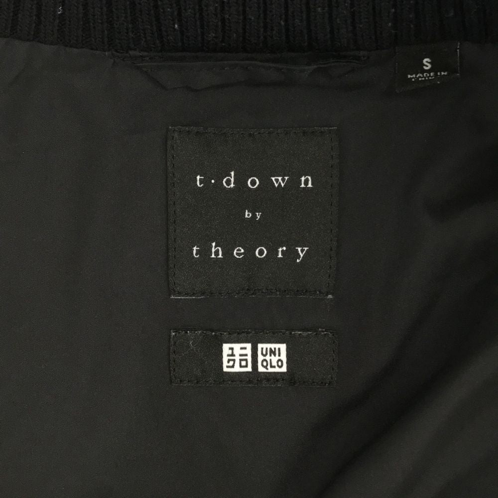 ユニクロ セオリー 長袖 ダウンジャケット S ブラック UNIQLO t down theory レディース