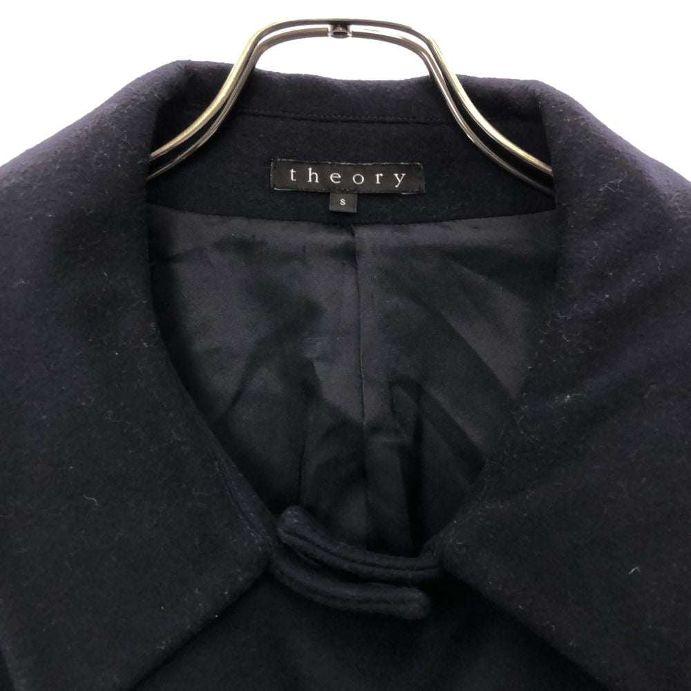 theory セオリー 長袖 ウールコート S ネイビー レディース