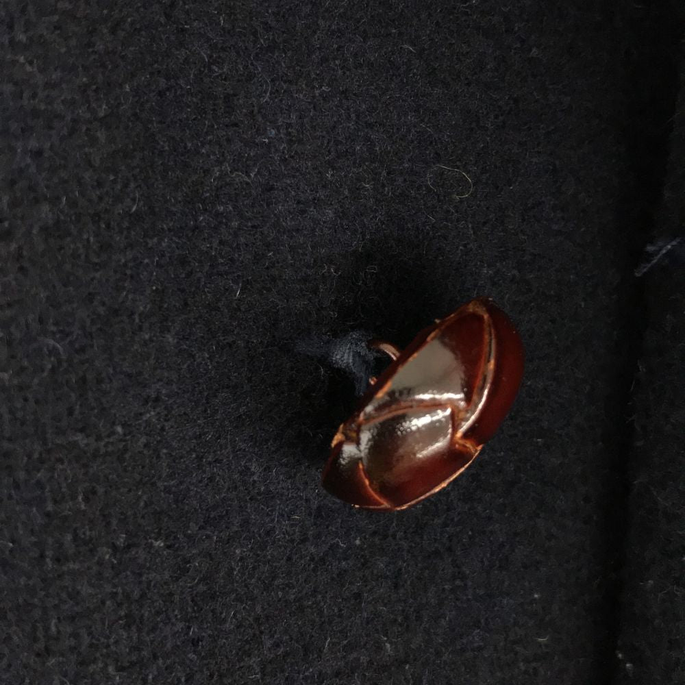 Danton ダントン アーバンリサーチ ドアーズ 別注 ウールモッサー ダブル コート 36 ネイビー くるみボタン URBAN RESEACH DOORS 10th レディース