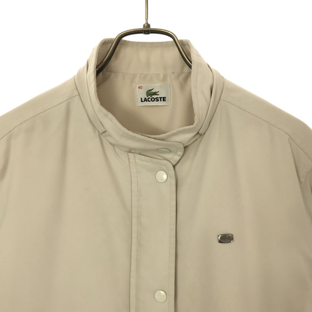 LACOSTE ラコステ 中綿 スタンドカラー ジャケット 40 ベージュ系 レディース
