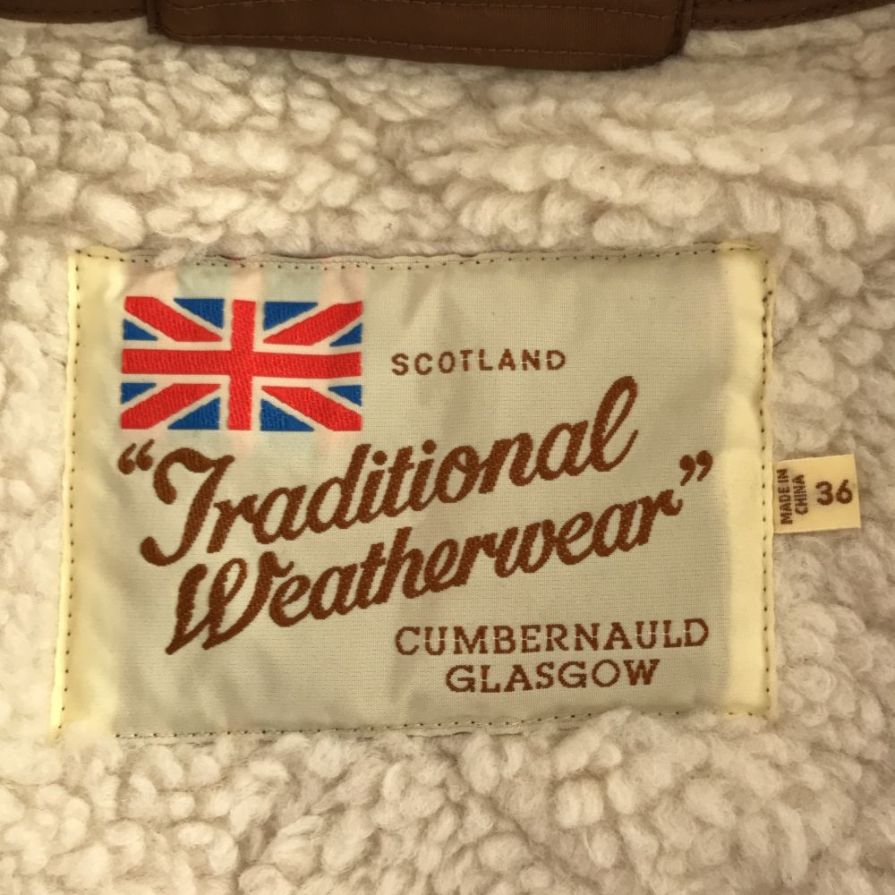 Traditional Weatherwear トラディショナルウェザーウェア 裏ボア キルティングコート 36 ブラウン CUMBERNAULD GLASGOW レディース