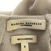 バナナリパブリック カシミヤ100％ 長袖 ドレープ ニット ワンピース S グレー系 Banana Republic レディース