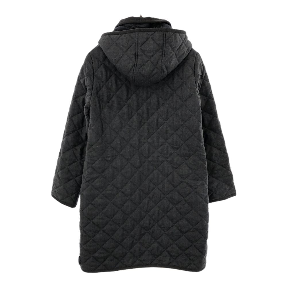 Traditional Weatherwear トラディショナルウェザーウェア ウール キルティングコート 34 グレー 中綿 レディース
