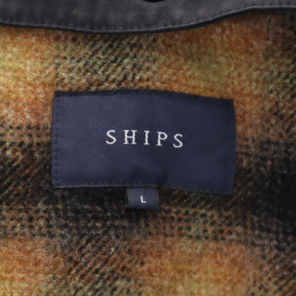 SHIPS シップス ブランケットライナー付 トレンチコート L ブラック レディース