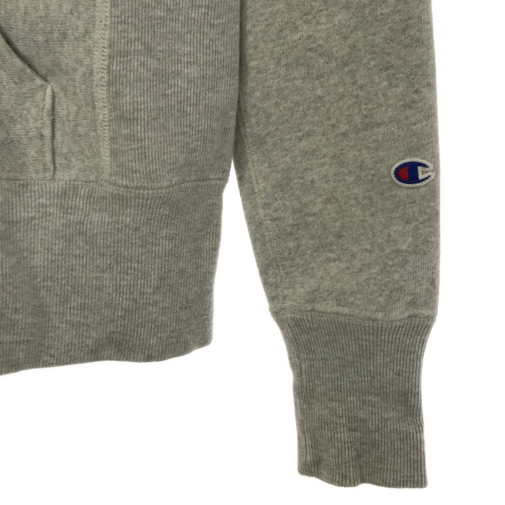 Champion チャンピオン 青単復刻 長袖 リバースウィーブ スウェット ジップパーカー Ｓ グレー メンズ