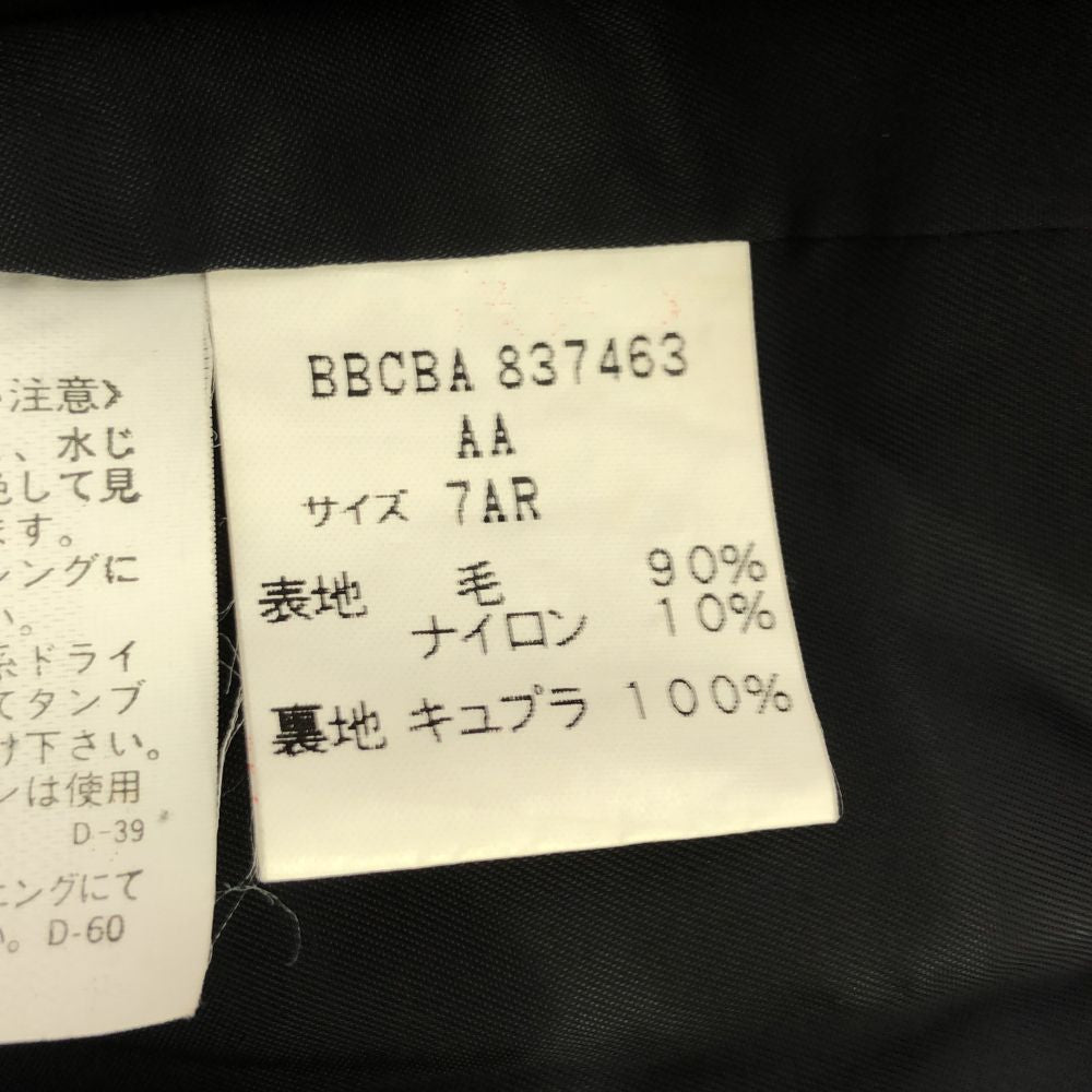 Brooks Brothers ブルックスブラザーズ ウールブレンド チェスターコート 7 ブラック レディース