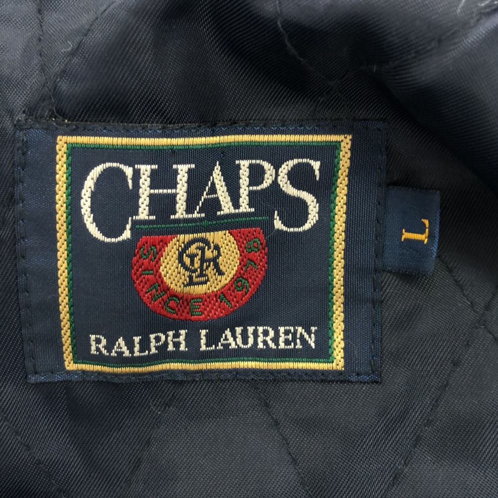 CHAPS RALPH LAUREN チャップスラルフローレン 80s ウールブレンド ピーコート L ネイビー系 オールド ヴィンテージ メンズ