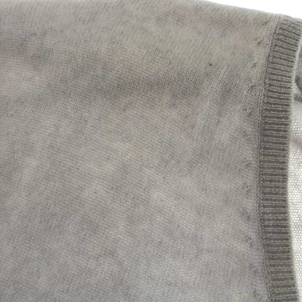 スピックアンドスパン カシミヤ100% 長袖 Vネック セーター 36 グレー系 Spick and Span ニット レディース