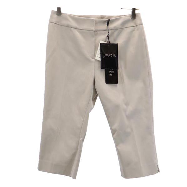 未使用 MADAM JOCONDE マダム ジョコンダ クロップド スラックスパンツ 38 ベージュ タグ付き レディース