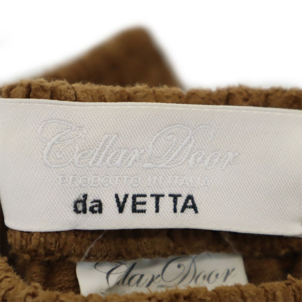 Celler Door セラードアー イタリア製 コーデュロイパンツ 50 ブラウン ウエストゴム メンズ