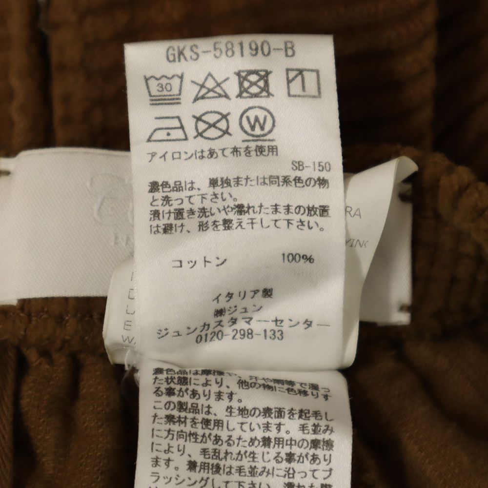 Celler Door セラードアー イタリア製 コーデュロイパンツ 50 ブラウン ウエストゴム メンズ