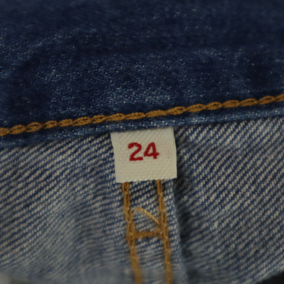 リーバイス ベルト付き ワイドデニムパンツ W24 ブルー Levi's レディース
