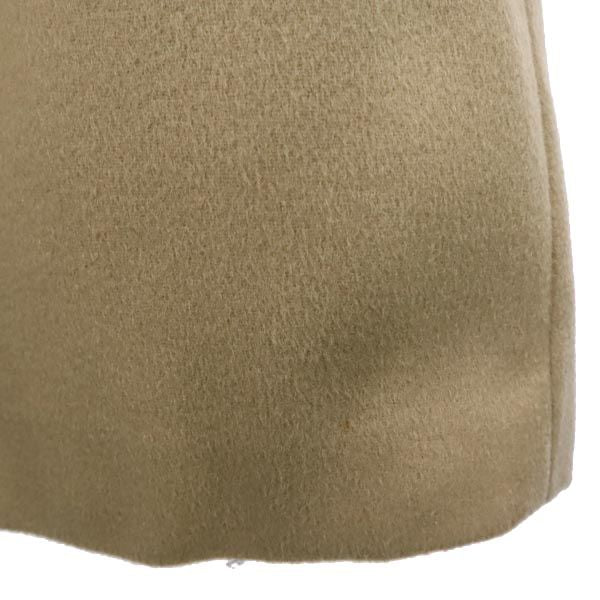 BCBGMAXAZRIA ビーシービージーマックスアズリア ウール ステンカラーコート M ベージュ ファー レディース