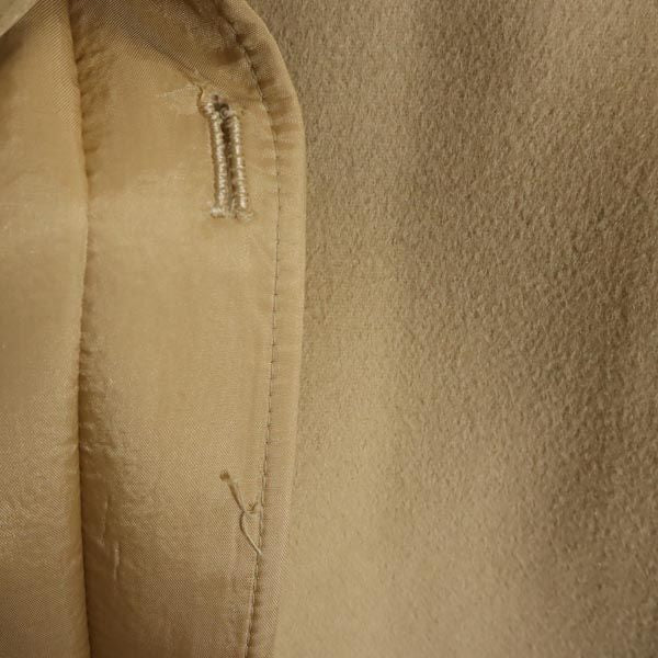 BCBGMAXAZRIA ビーシービージーマックスアズリア ウール ステンカラーコート M ベージュ ファー レディース