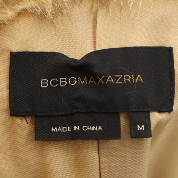 BCBGMAXAZRIA ビーシービージーマックスアズリア ウール ステンカラーコート M ベージュ ファー レディース