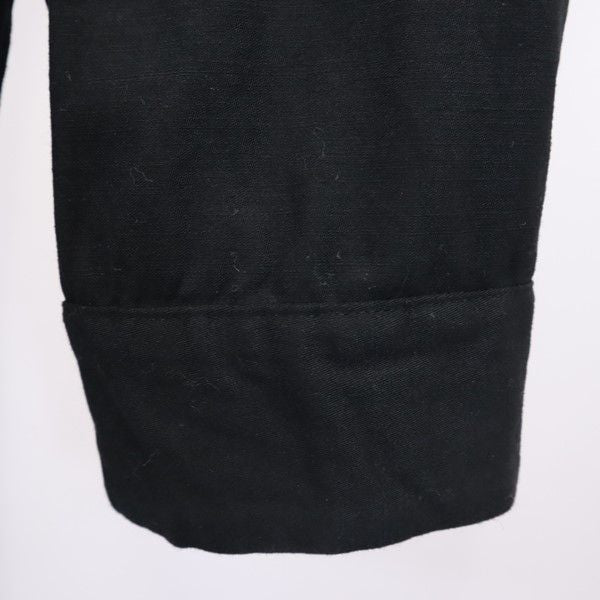 NOUDO ノウド 日本製 ステンカラーコート  黒 裏ハーフボア メンズ