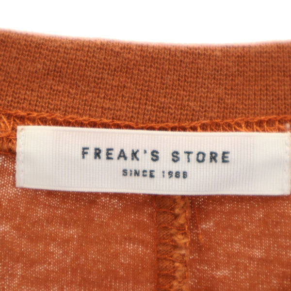 フリークスストア 長袖 ロングワンピース F オレンジ系 FREAK'S STORE レディース