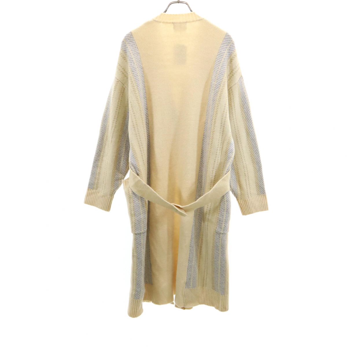 未使用 FIKA 長袖 ニット ロング カーディガン M アイボリー レディース