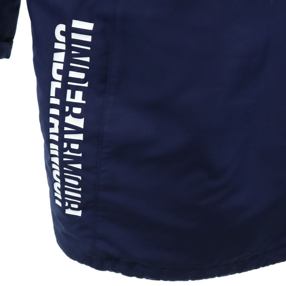 アンダーアーマー COLDGEAR トレーニング 中綿 ベンチコート MD ネイビー UNDER ARMOUR フード メンズ