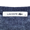 ラコステ 長袖 ウールブレンド ニット 膝丈ワンピース 38 ネイビー LACOSTE レディース