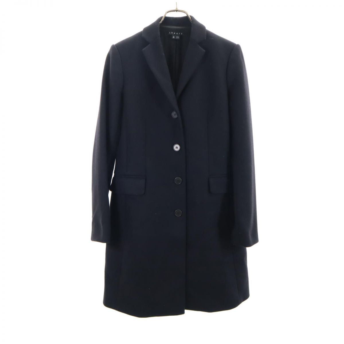theory セオリー 長袖 ウールコート P ブラック系 レディース