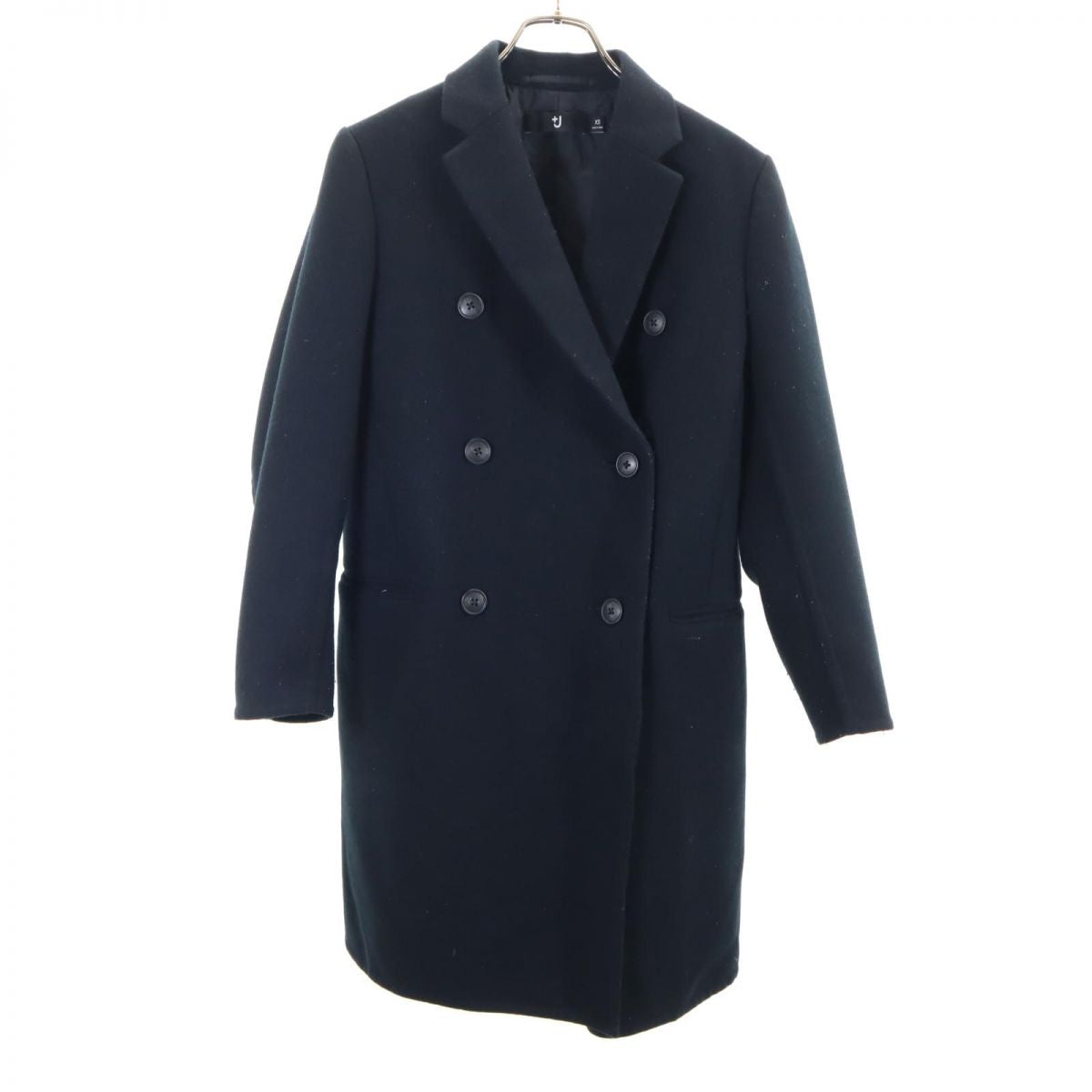 ユニクロ プラスジェイ 長袖 ウールコート XS ブラック系 UNIQLO レディース