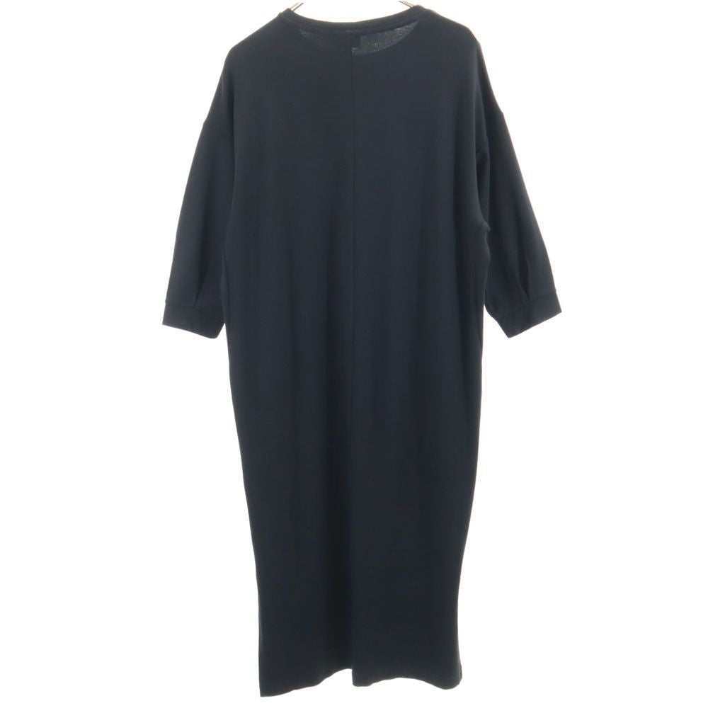 未使用 NEW BALANCE ニューバランス 5分袖 ロングワンピース M ブラック レディース