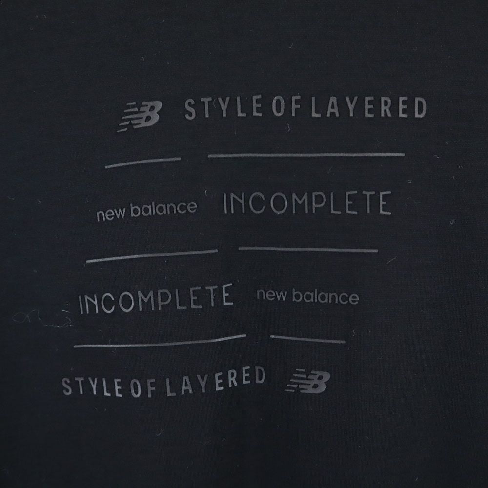 未使用 NEW BALANCE ニューバランス 5分袖 ロングワンピース M ブラック レディース